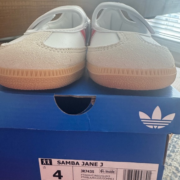 adidas Samba Kids Sneakers White and Pink - Picture 5 of 5